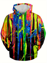 Colorful Painting 3D Print Hoodie Men's Graphic Hoodie For Autumn Winter
