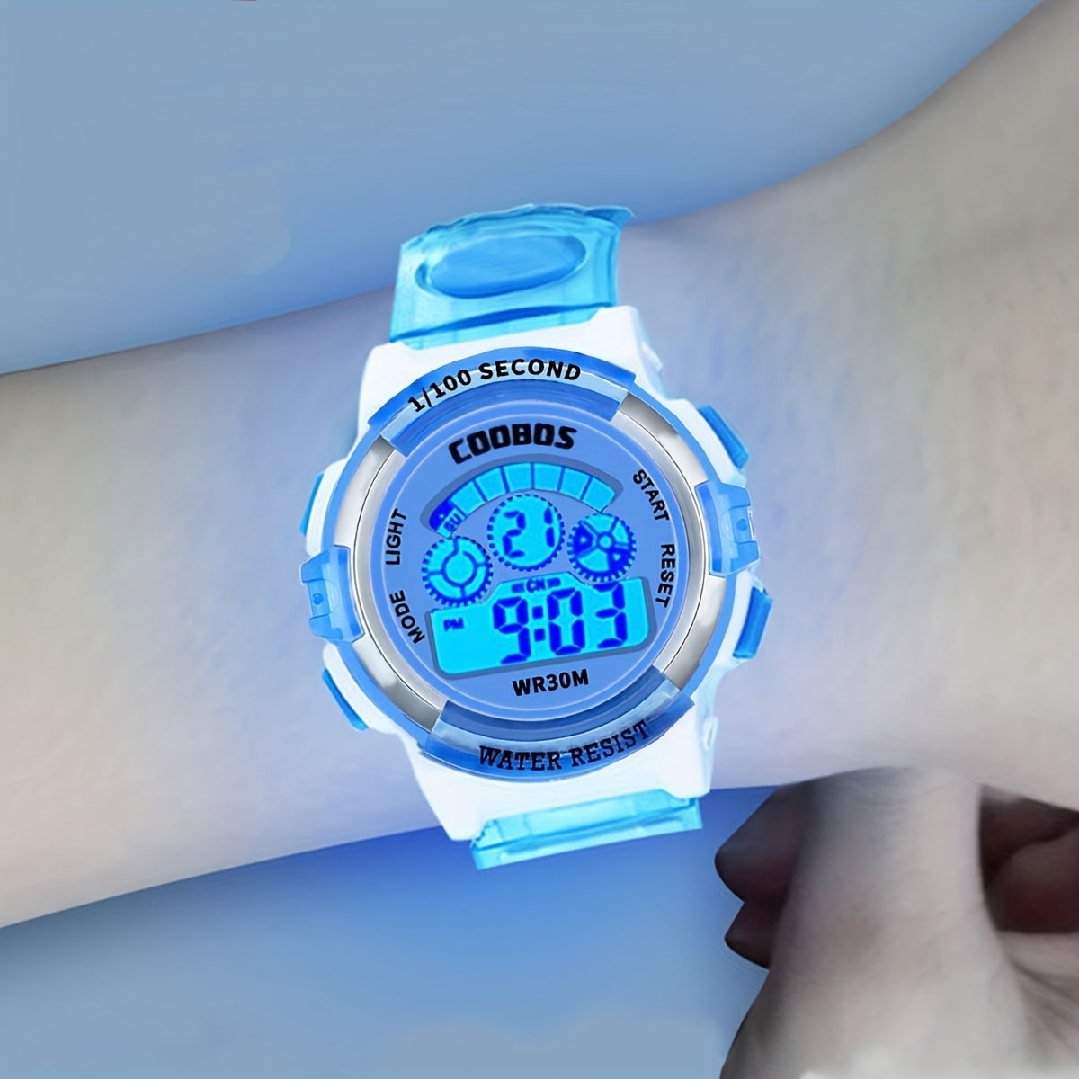Sports Watch Colorful Luminous Watch Men's Electronic Watch