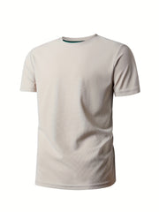 Men's Solid Crew Neck T shirt Casual Comfy Tees For Summer