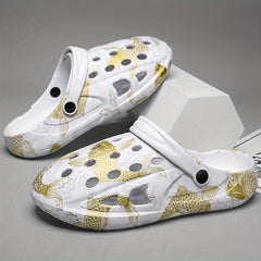 Men's Lightweight Comfy Clogs Hollow Out Non Slip Garden Shoes