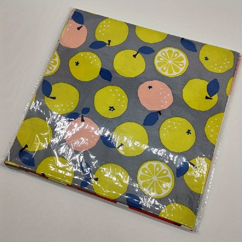 6pcs Fruit Series Quilting Fabric Cotton Craft DIY Doll Clothes Fabric