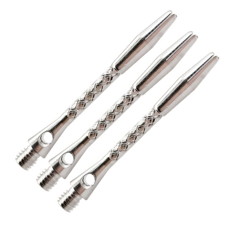12-Pack Aluminum Dart Shaft w/ Mesh Stripe Lightweight & Durable