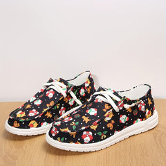 Women's Christmas Cartoon Lightweight Skate Shoes Soft Sole