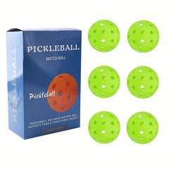 6pcs Hard Match Pickleball Balls For Training