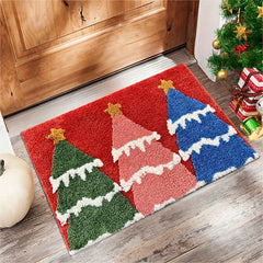 Christmas Non-slip Bath Mat Cartoon 3D Bathroom Rug