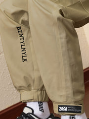 Men's Drawstring Cargo Pants Big Pockets