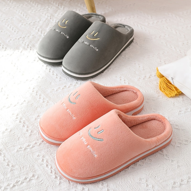 Cozy Warm Fleece Unisex Slides Slippers Lightweight Non-slip Sandals
