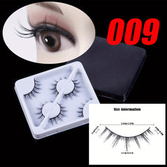 3 Pairs Fluffy 6D Faux Mink Eyelashes - Dramatic False Lashes