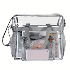 Large Capacity Transparent Tote Bag PVC Waterproof Travel Bag
