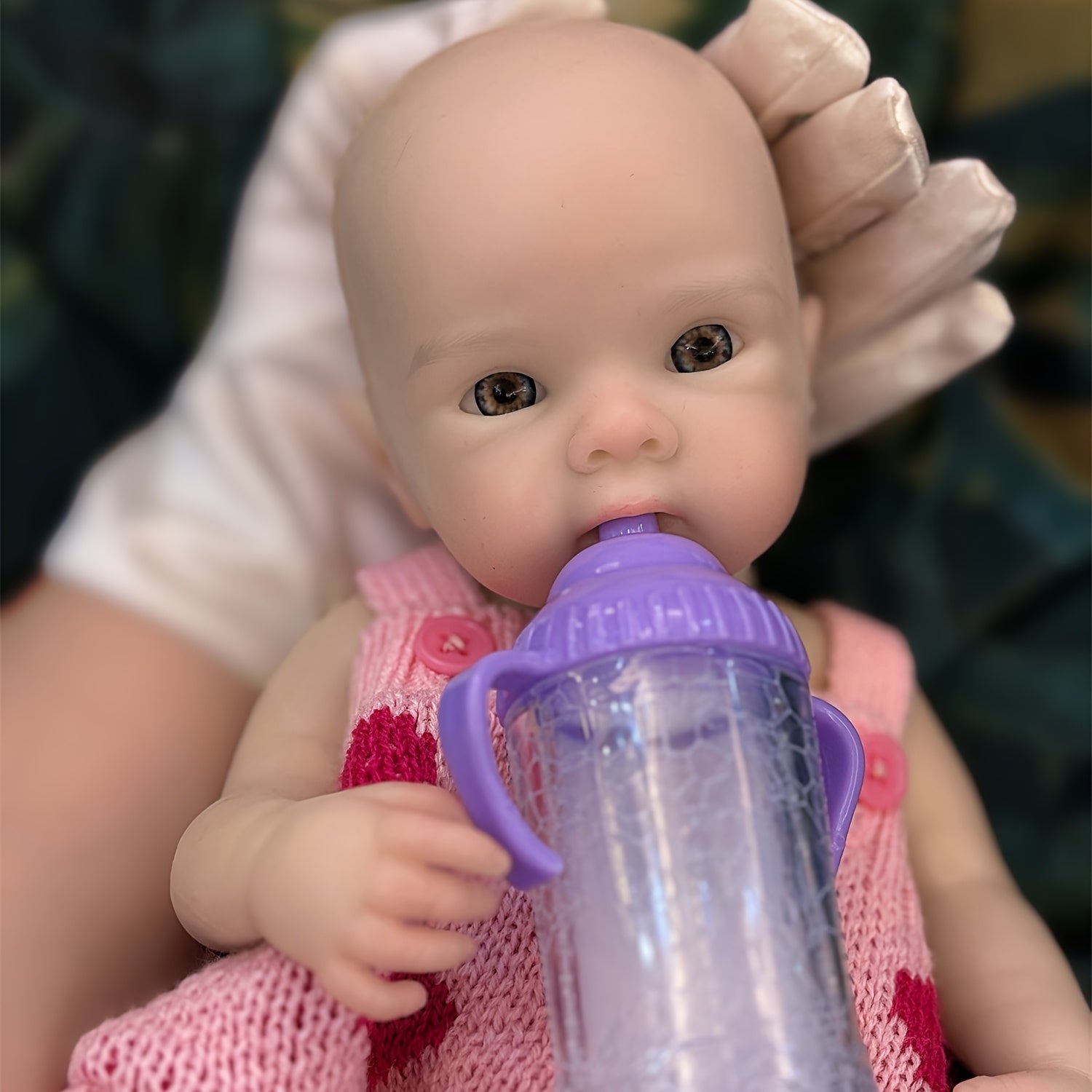 Open Mouth Full Body Silicone Bettie Reborn Girl Doll Washable Soft Touch