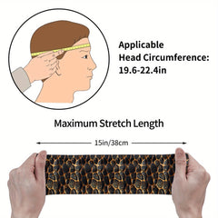 Unisex Sports Headband Sweat Wicking Breathable Polyester
