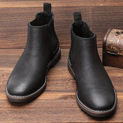 Men's Chelsea Boots Round Toe Ankle Boots