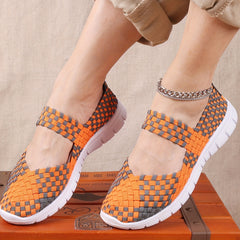 Braided Slip On Flatform Shoes Women's Casual Comfy Outdoor Versatile Shoes
