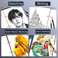 32K A5 A4 16K Sketch Book 75 Sheets 120gsm Thick Drawing Paper
