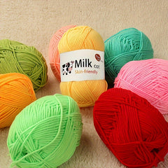 5 Strands Milk Cotton Hand Knitting Yarn DIY Crocheting Supplies 50g pc