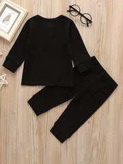Baby Boys Cotton Casual Outfit Long Sleeve Top Trousers Set Spring Autumn