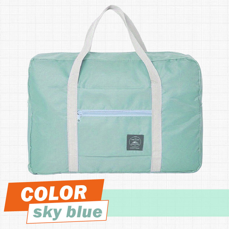 Foldable Travel Polyester Storage Bag Large Capacity Zipper Luggage