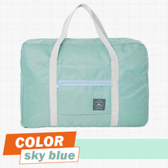 Foldable Travel Polyester Storage Bag Large Capacity Zipper Luggage