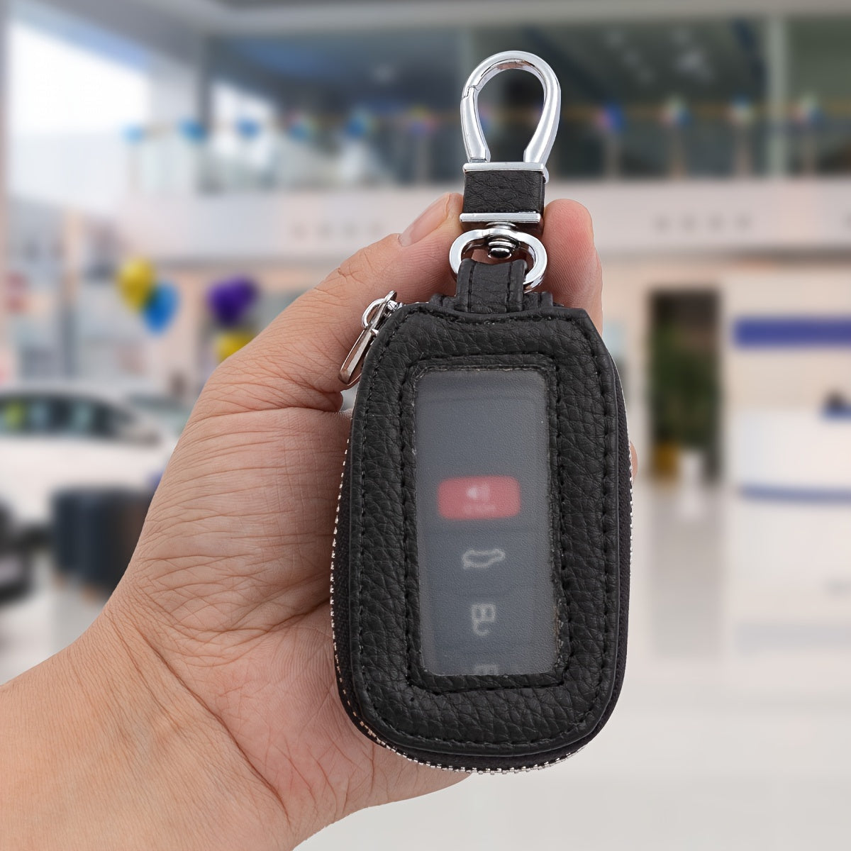 Universal Car Key Case Visible Buttons for Window Opening