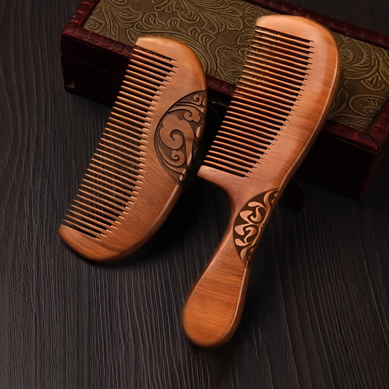Peach Wood Comb Hair Care Anti Static Comb