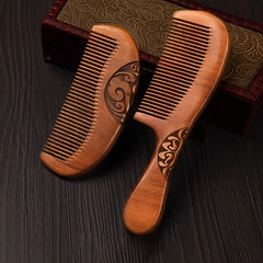 Peach Wood Comb Hair Care Anti Static Comb