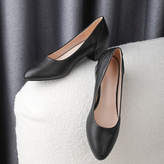Block Heel Court Shoes Solid Pumps Women's Footwear