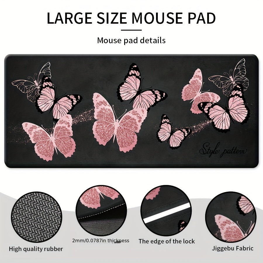 Large Mouse Pad 35.4" x 15.7" Non-Slip Rubber Base