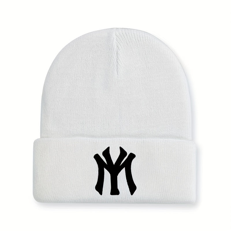 3D Embroidery Cold Hat Hip Hop Warm Knitted Hat for Men