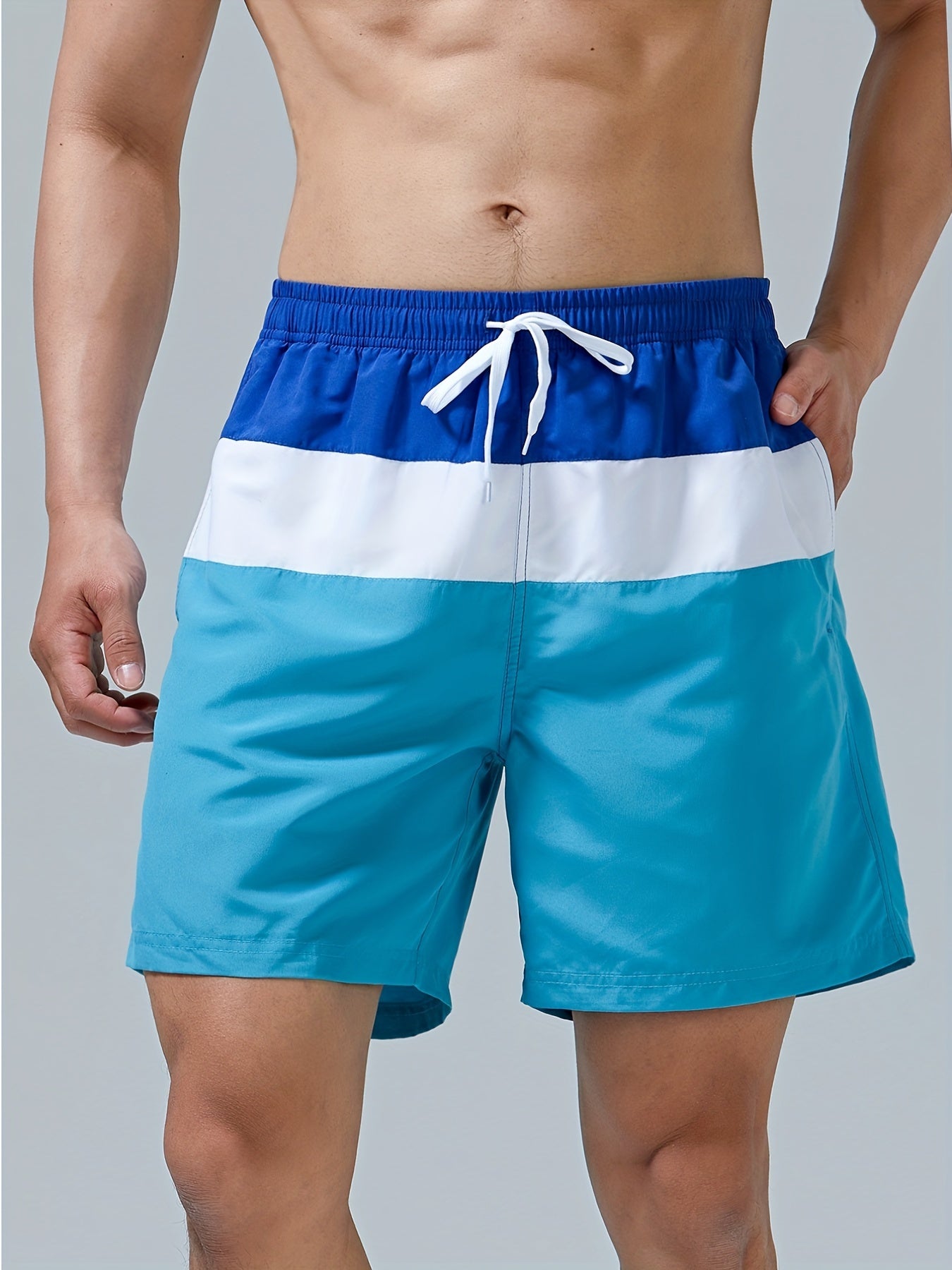 Men's Casual Block Shorts for Summer