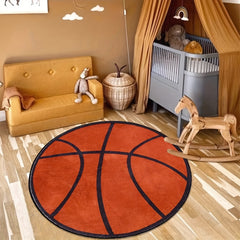 Thick Shaggy Round Carpet for Children's Bedroom