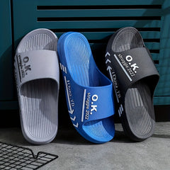 Men's Lightweight Non Slip Open Toe Quick Drying Slides