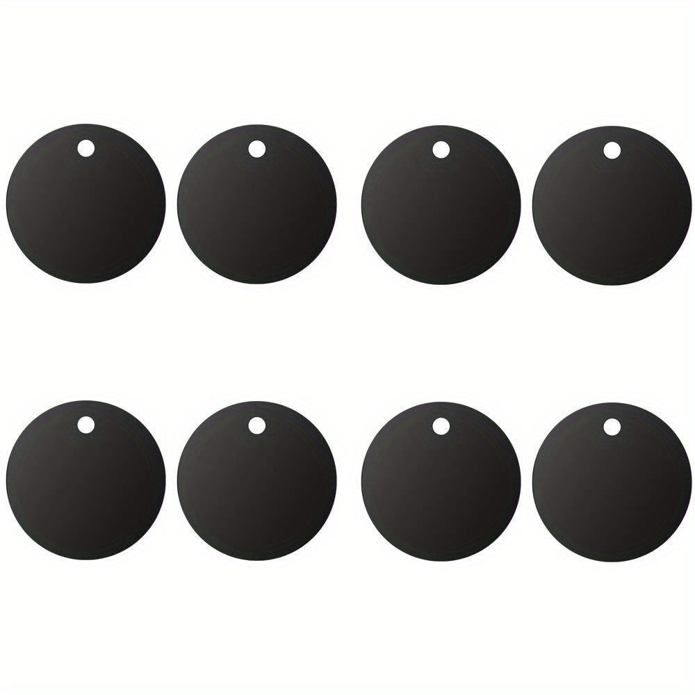 8pcs Metal Plate for Magnetic Car Mount Phone Holder, Full Adhesive, Round