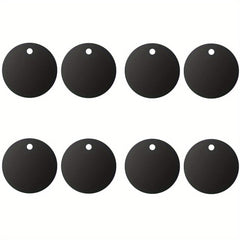 8pcs Metal Plate for Magnetic Car Mount Phone Holder, Full Adhesive, Round