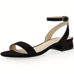 Women's Chunky Low Heel Sandals Comfortable Open Toe Shoes