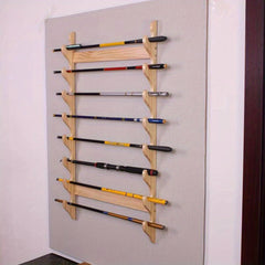 Wall Mounted Fishing Rod Holder for Organizing Gear
