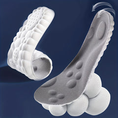 4D Latex Sports Insole Pain Relief Arch Support Running Insole