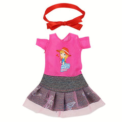 10 Inch Afro Silicone Doll with Skin Interchangeable Outfits & Hairbands