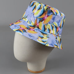Reversible Fisherman Cap Water Pattern Print Bucket Hat Vintage Lightweight Seas