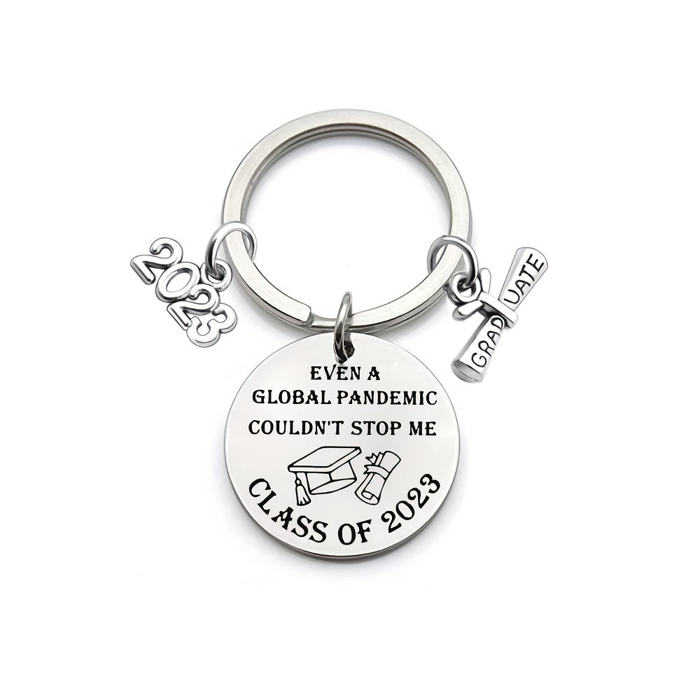 Graduation Season Stainless Steel Keychain For Boys And Girls