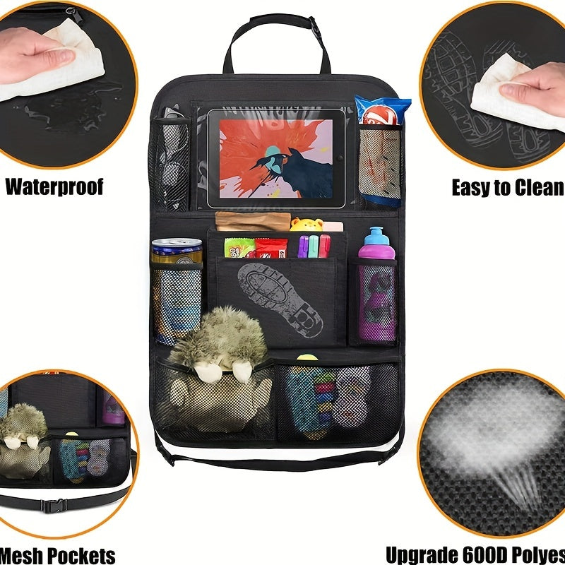 Kick-proof Car Storage Bag Oxford Cloth Seat Back Organizer