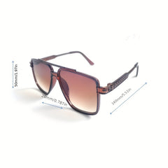 Retro Aviator Sunglasses with Cleaning Cloth and Anti Crush Box