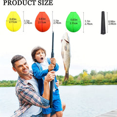 18pcs Bright Fishing Floats Fly Fishing Indicator Bobbers Fishing Accessories