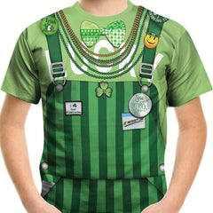 St Patrick's 3D Print Boy's Creative T shirt