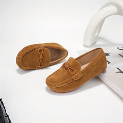 Boys Vintage Slip On Loafer Shoes Lightweight Comfortable Non Slip Shoes
