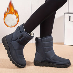 Women's Waterproof Snow Boots Round Toe Warm Non Slip Shoes