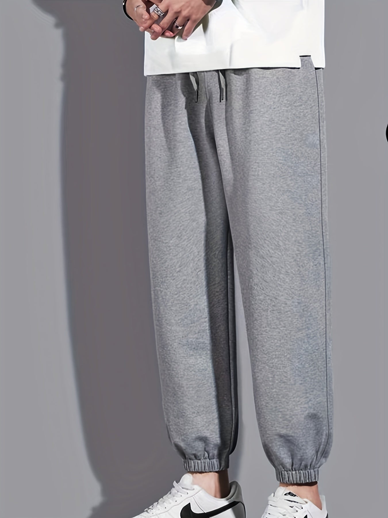 Men's Drawstring Sweatpants Casual Loose Fit Joggers