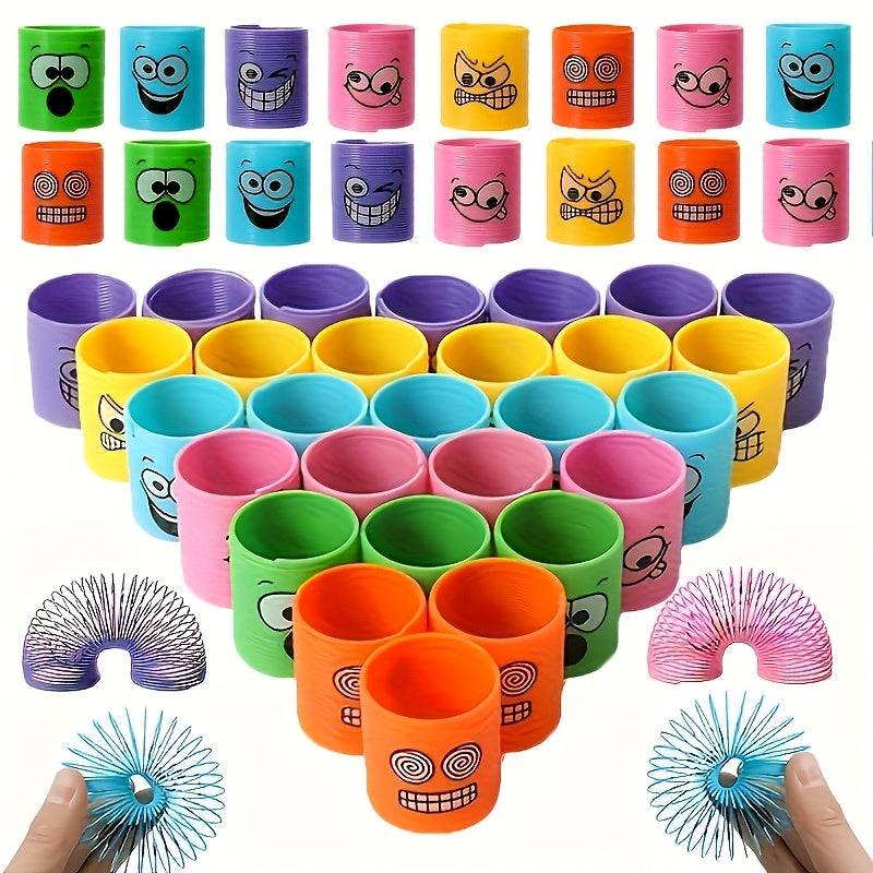 Funny Educational Mini Spring Coil Fidget Toys - 24pcs Bulk Party Favors