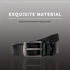 Men's PU Leather Business Belt for Formal Dress Pants