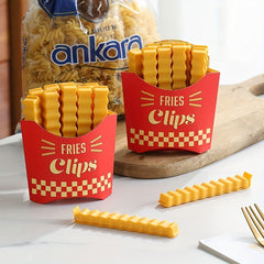 12pcs French Fries Sealing Clip Milk Powder Snack Clip Household Sealing Strip