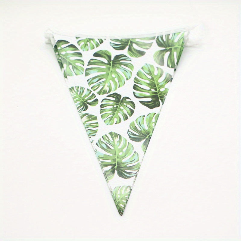 Tropical Palm Leaf Party Supplies 10pcs Plates Cups Napkins Hawaiian Luau